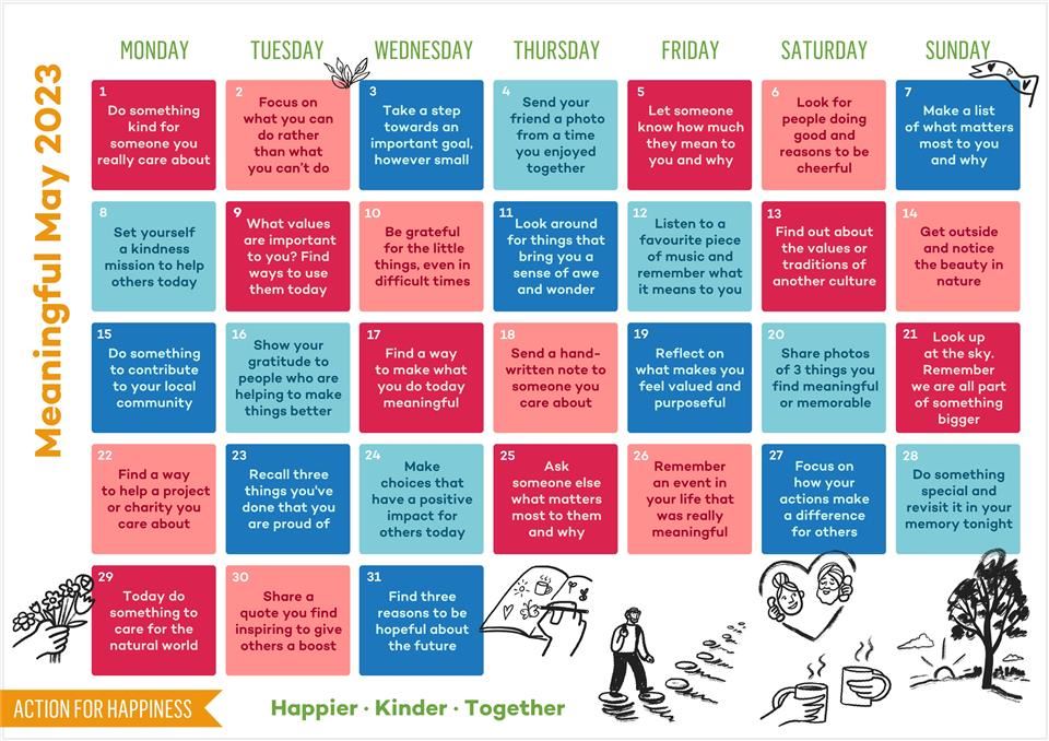 meaningful may calendar